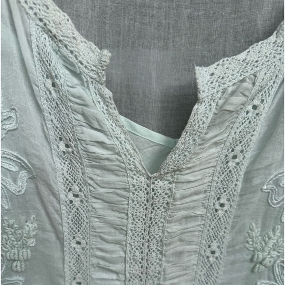 CHELSEA & VIOLET~SOFT NOSTALGIC~MIDI DRESS~PALE GREEN~LONG SLEEVE~DROP WAIST~BR - Picture 14 of 14